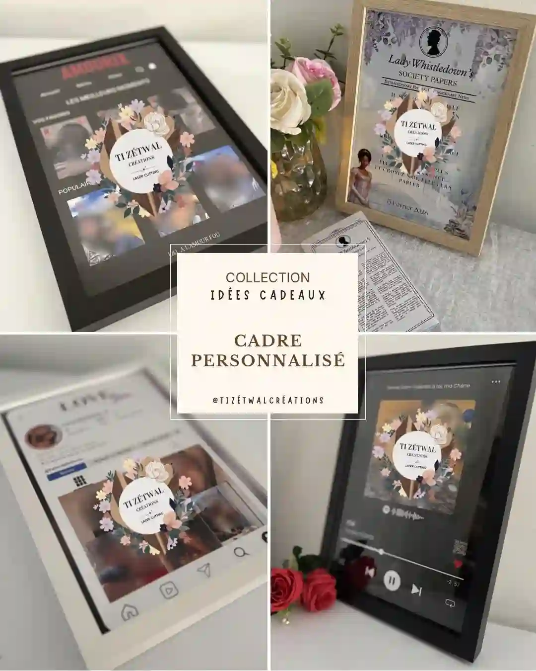 Cadre photo personnalisé - Format A4
